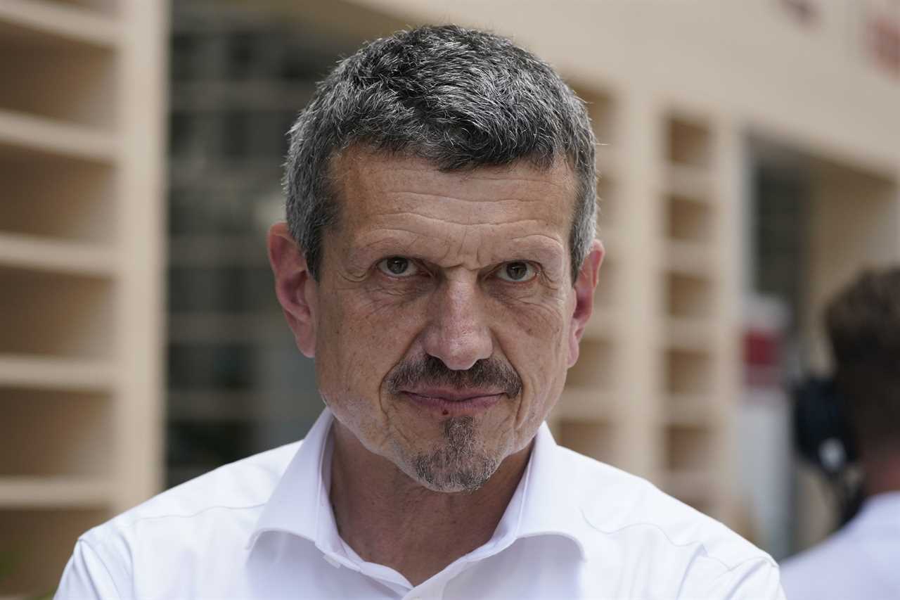 Haas team principal Guenther Steiner arrives at the track Thursday in Miami Gardens for the Miami Grand Prix.