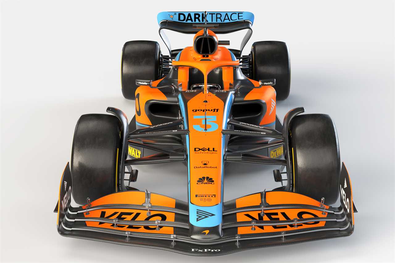 The 2022 McLaren Racing F1 car