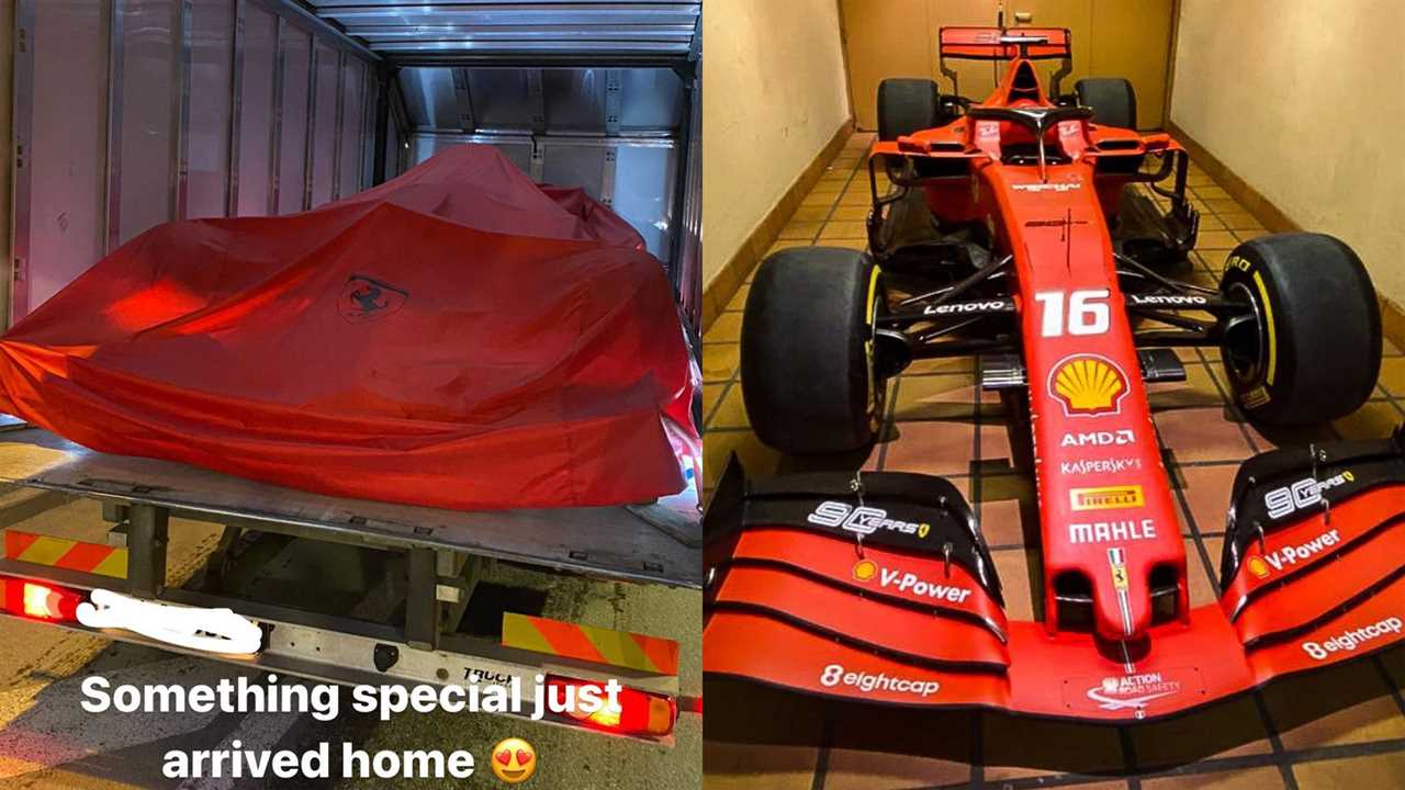 Leclerc has shared pictures of his Ferrari SF90 on social media
