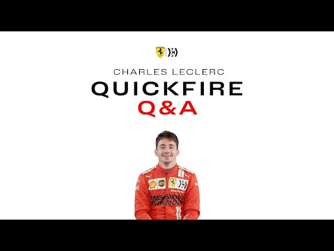 Quickfire Q&A - Charles Leclerc