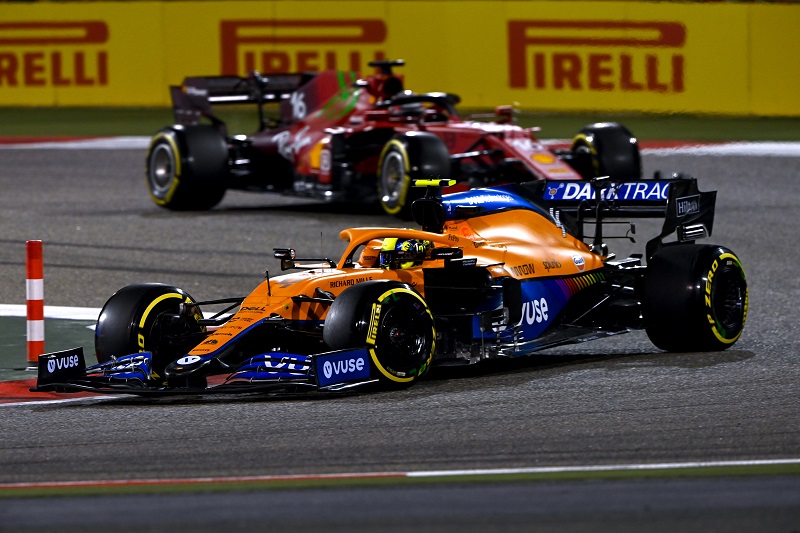 Norris is happy with the improved McLaren pace but expects battles with Ferrari, AlphaTauri in 2021