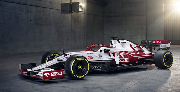 The latest Alfa Romeo F1 car doubles the number of AM components
