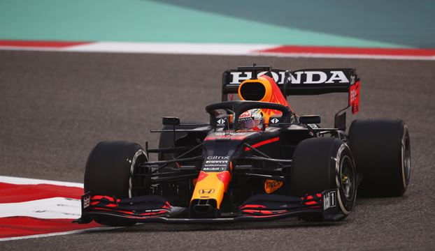 Red Bull Racing Honda F1 Bahrain test day 1 with Max Verstappen