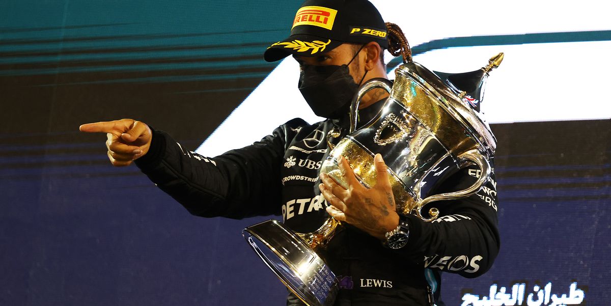 Lewis Hamilton's exciting F1 Grand Prix victory in Bahrain in pictures