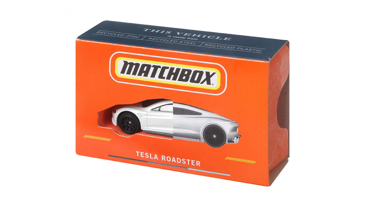 Matchbox has made a climate-neutral Tesla Roadster