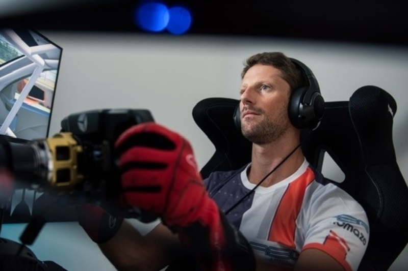 Romain Grosjeans R8G E-Sports manages the e-sports drivers of the Uralkali Haas F1 team