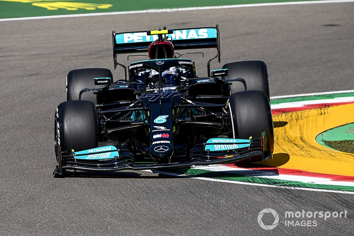 F1 Emilia Romagna GP: Bottas fastest from Hamilton in disrupted first practice
