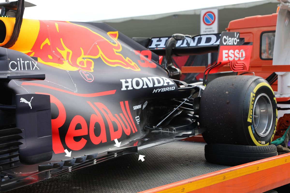 Red Bull Racing RB16B floor detail