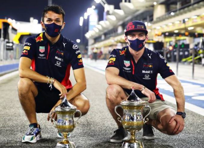 Aston Martin Red Bull Racing F1 Bahrain Grand-Prix race - double podium