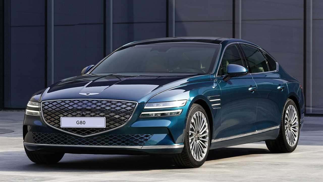 The electric Genesis G80 swaps a motor for batteries and immerses it in a mobile energy storage device