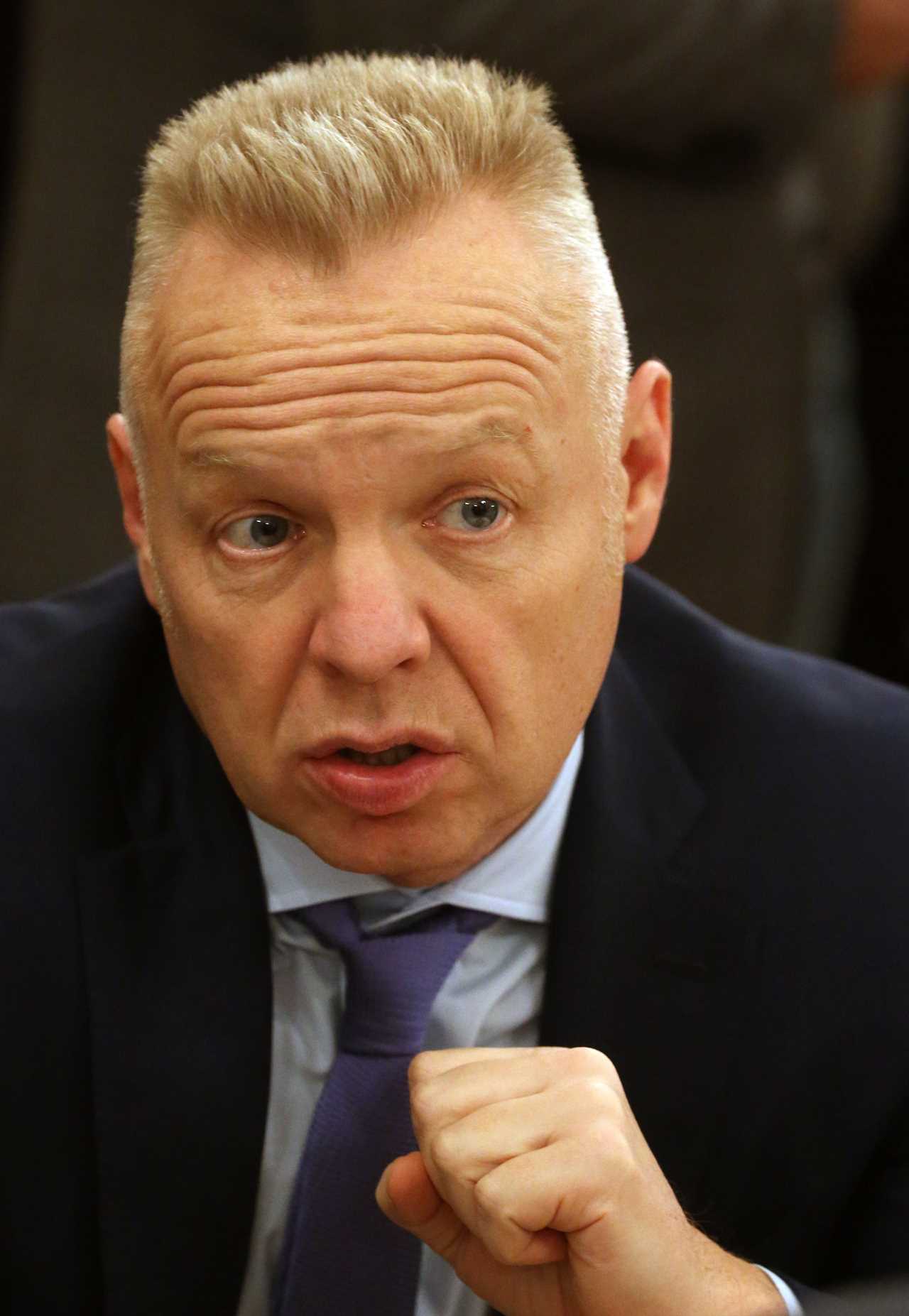 Russian President Vladimir Putin holds an annual meeting with top business people