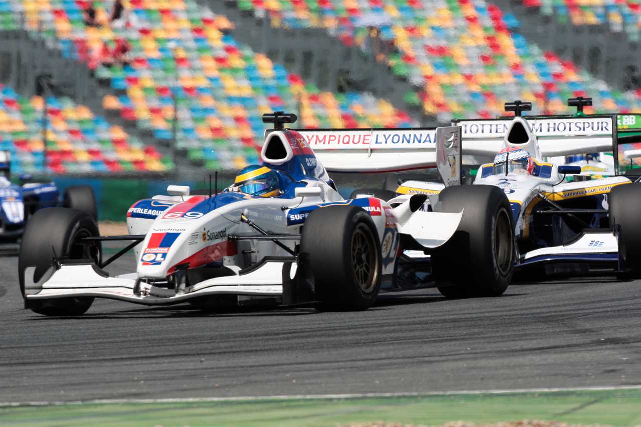 Sebastien Bourdais 2010 Superleague Formula Magny-Cours