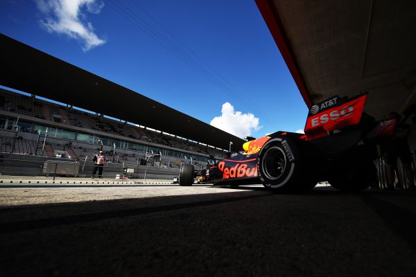 Aston Martin Red Bull Racing F1 Portuguese Grand-Prix -podium for Verstappen