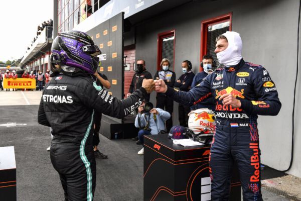 Lewis Hamilton takes pole position for the Mercedes AMG Petronas F1 Team in Imola