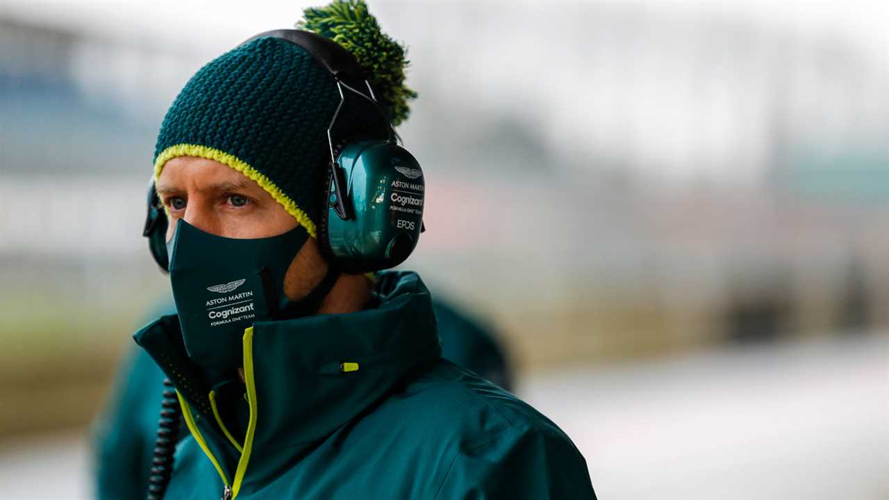 Sebastian Vettel, Aston Martin test 2021