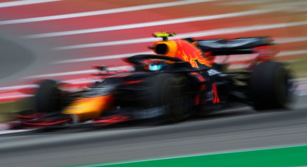 Aston Martin Red Bull Racing F1 Spanish GP- Verstappen on the podium