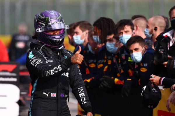 Mercedes AMG Petronas F1 Imola Grand Prix race – Lewis completes impressive recovery drive to claim P2