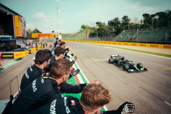 Mercedes AMG Petronas F1 Imola Grand Prix race – Lewis completes impressive recovery drive to claim P2