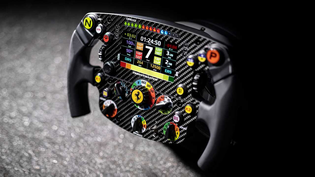 The Thrustmaster Ferrari F1 steering wheel is a must-have home game