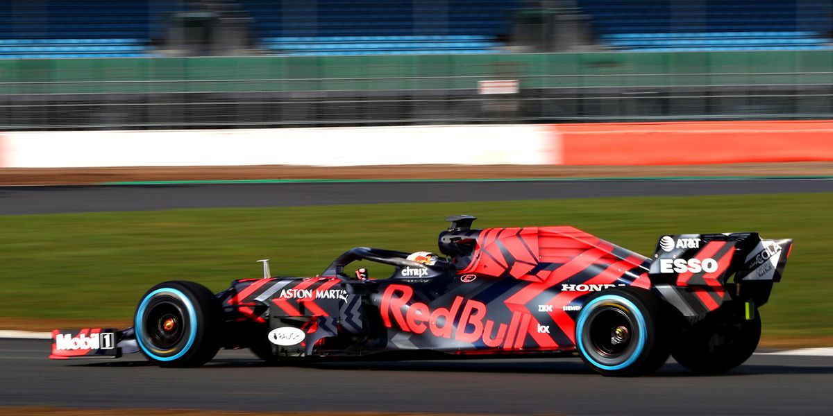 The Red Bull Racing F1 team unveils wild liveries as part of the RB15 start at Silverstone