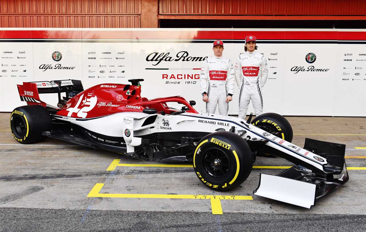 Here is the Alfa Romeo F1 car that Kimi Raikkonen will be driving in 2019