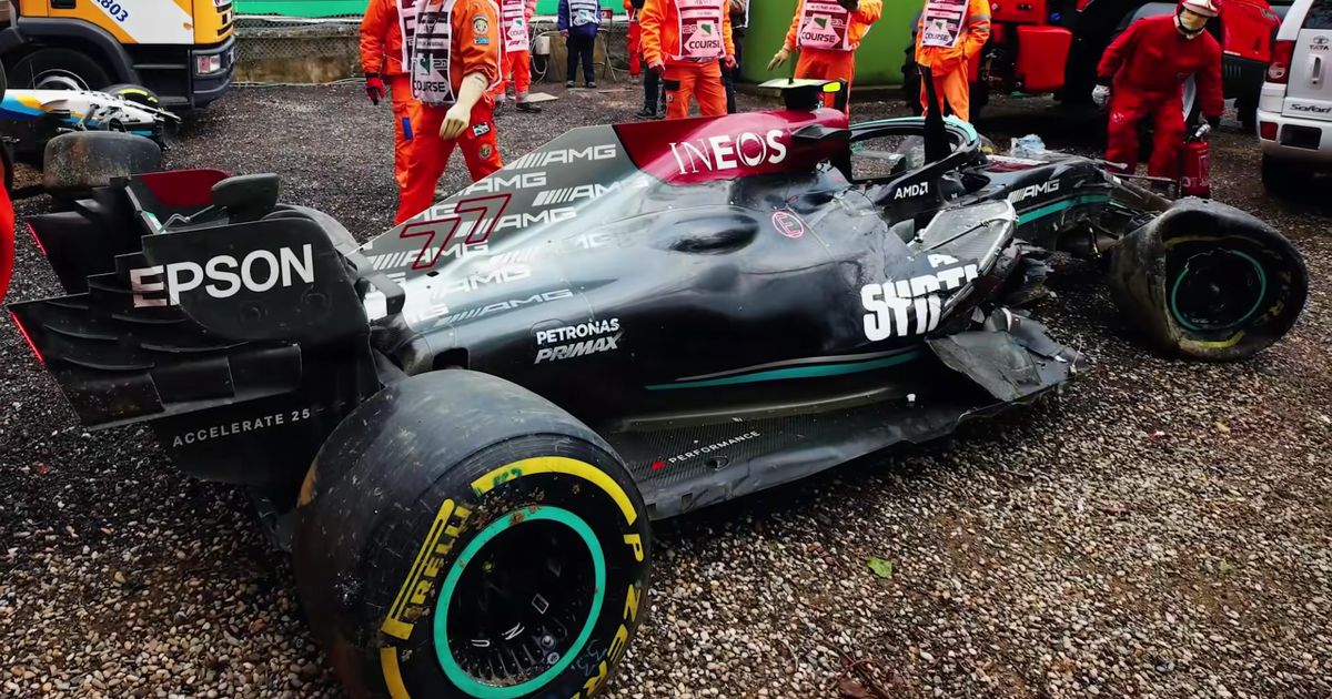Mercedes F1 Imola crash costing £ 1 million and can be a budget cap headache