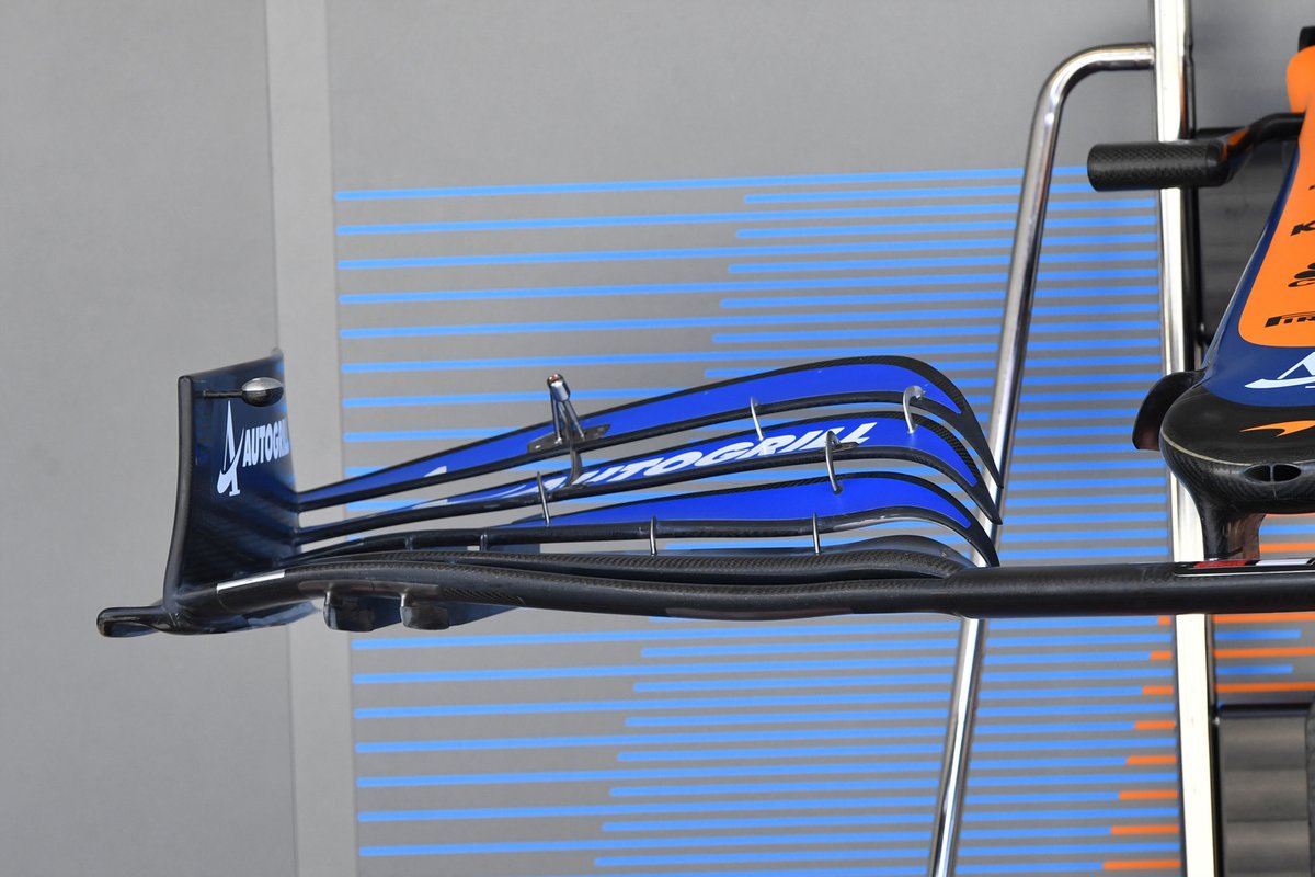 McLaren MCL35M front wing detail