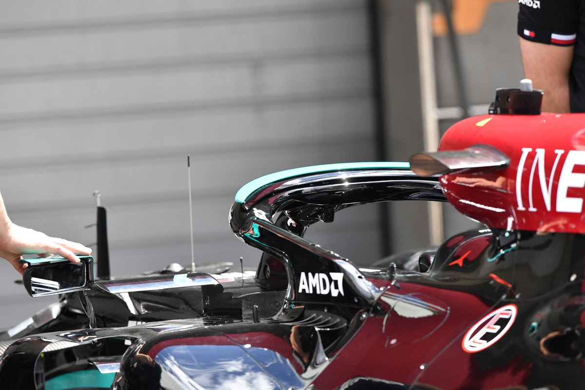 Mercedes W12 halo detail