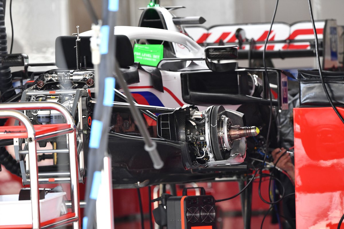 Haas VF-21 front brake detail