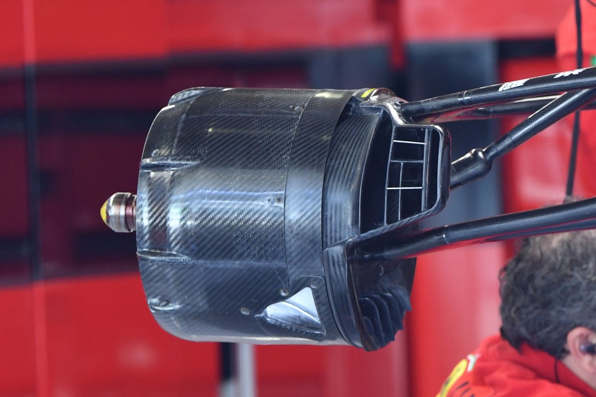 Ferrari SF21 front brake duct detail