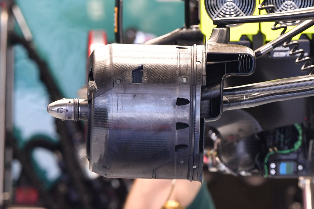 Aston Martin AMR21 front brake duct detail