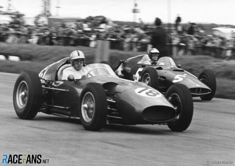 Roy Salvadori, Aston Martin, Silverstone, 1960