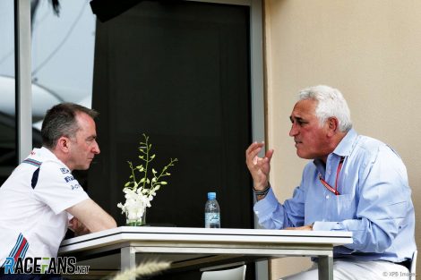 Paddy Lowe, Lawrence Stroll, Bahrain, 2018
