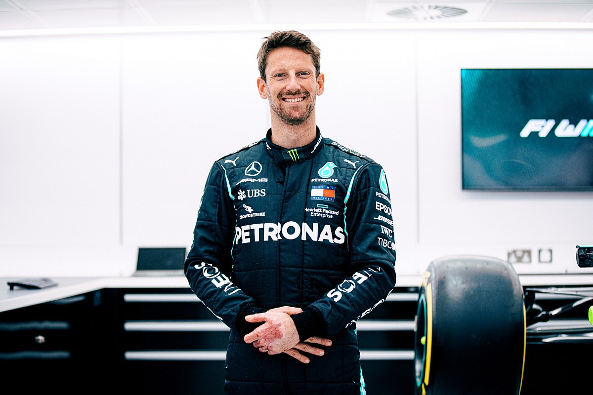 Grosjean tests Mercedes F1 title winners at Paul Ricard