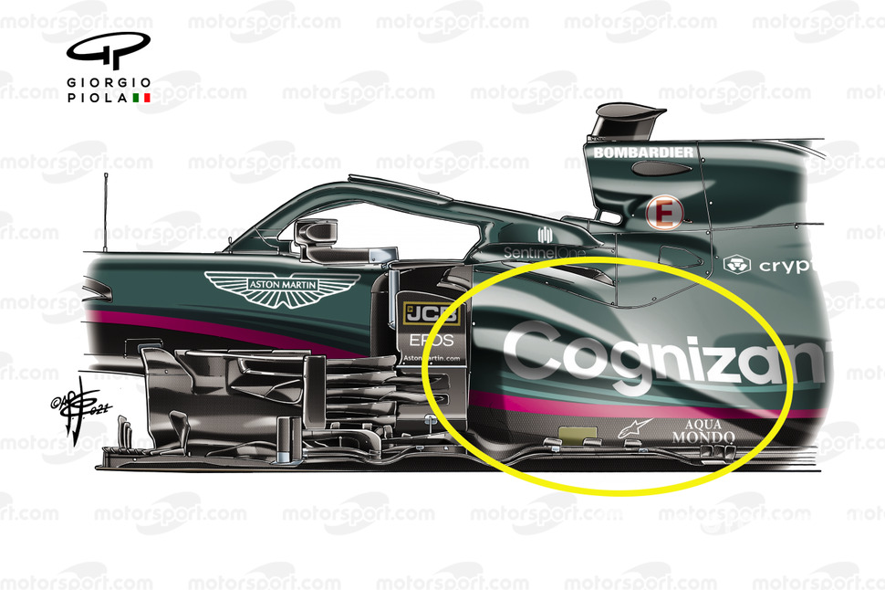 Aston Martin Racing AMR21 barge Bahrain GP