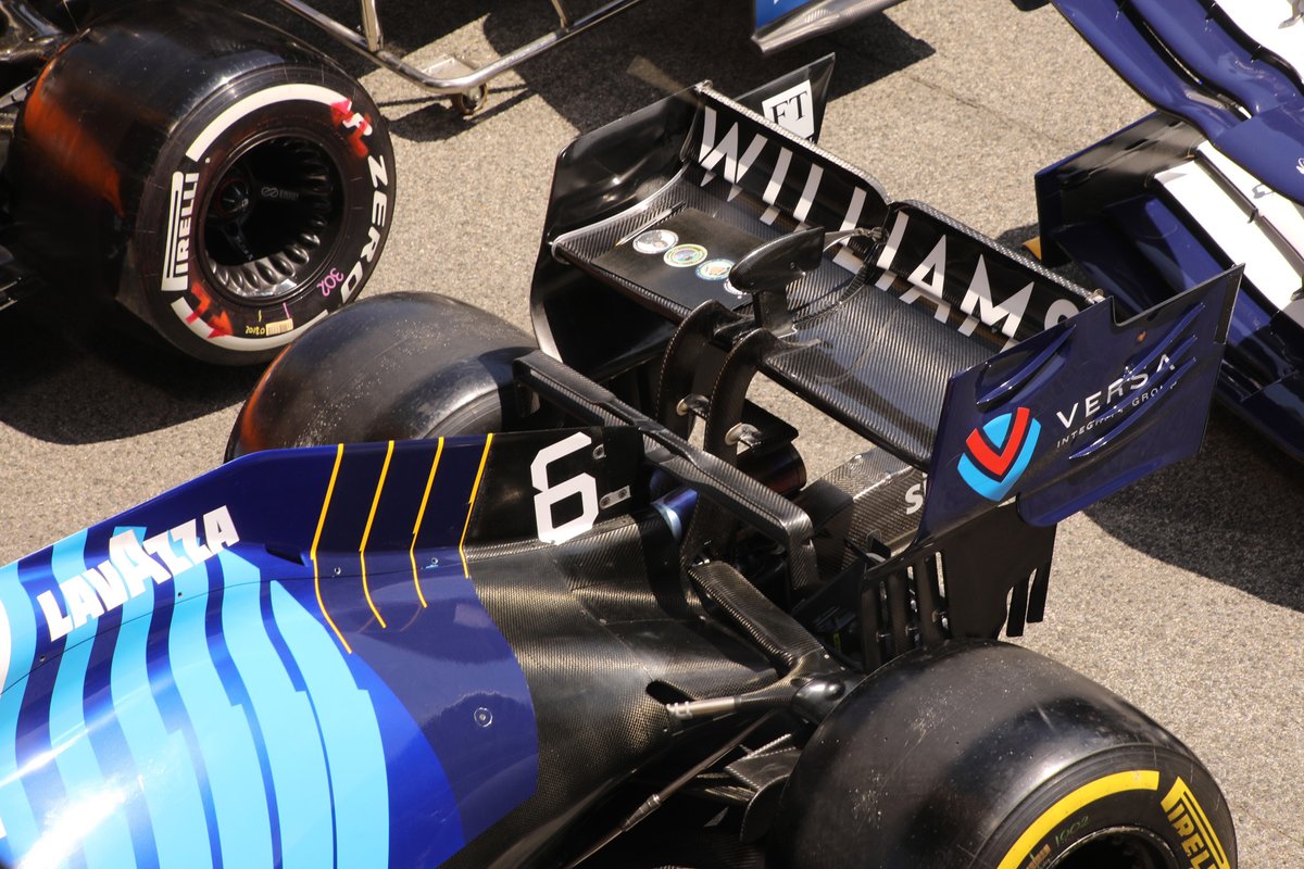 Williams FW43B rear wing detail