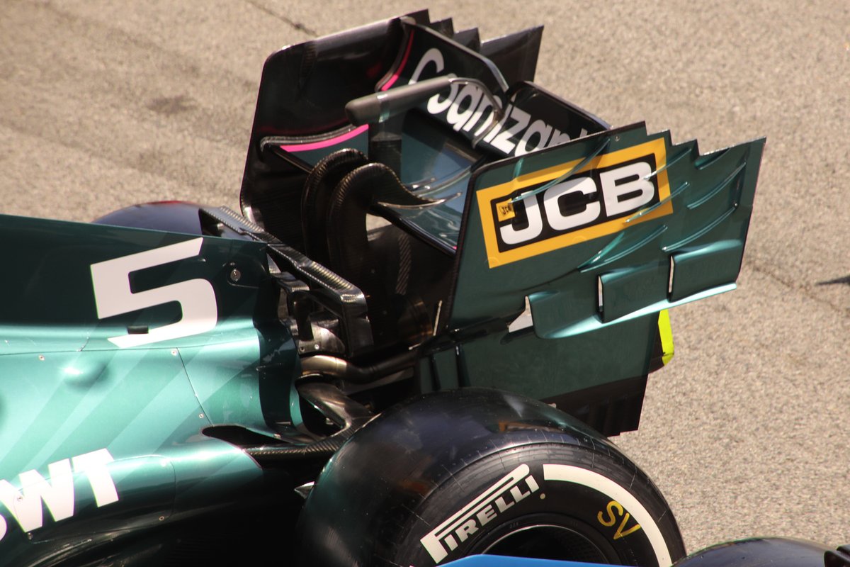 Aston Martin AMR21 rear wing detail