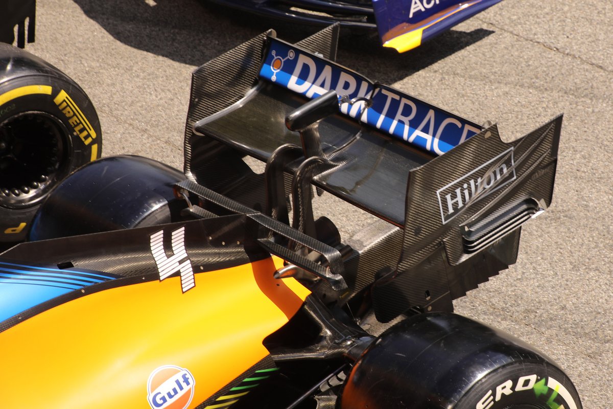 McLaren MCL35M rear wing detail