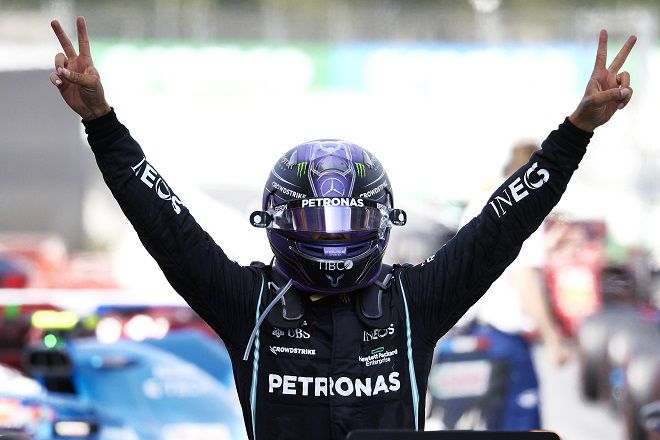Lewis takes a heady win for the Mercedes-AMG Petronas F1 Team in Barcelona