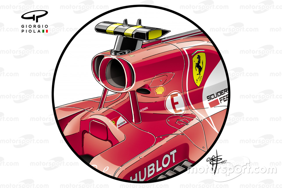 Ferrari SF70H airbox