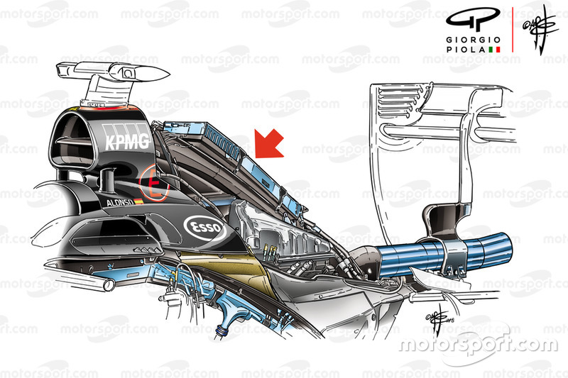 McLaren MP4 / 30 intercooler detail