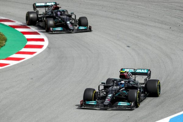 Mercedes AMG Petronas F1 Spanish Grand Prix race – double podium