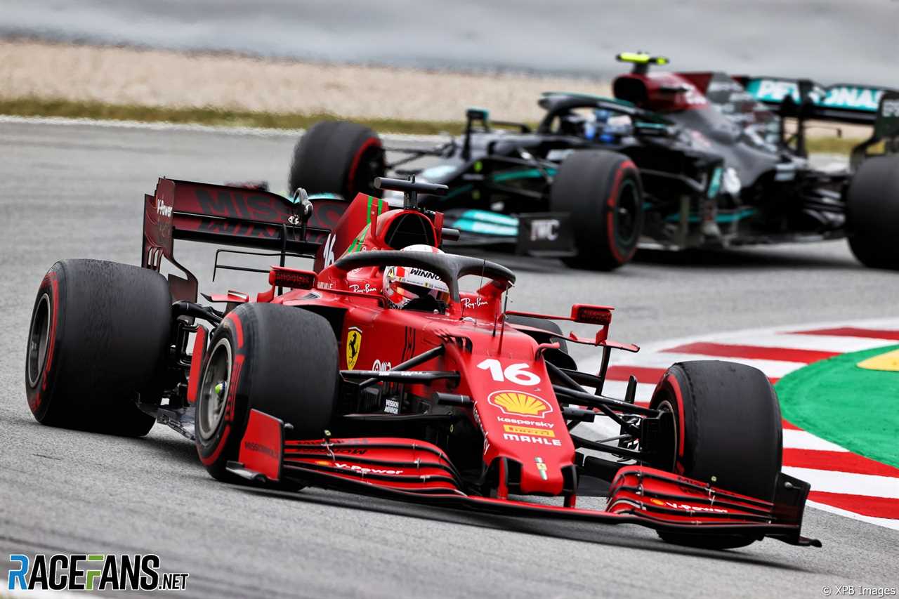 Charles Leclerc, Ferrari, Circuit de Catalunya, 2021