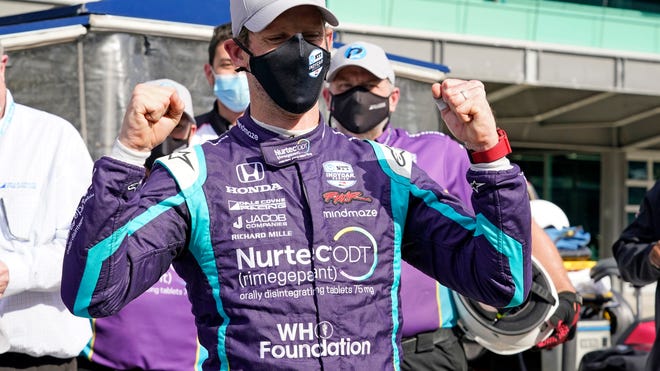 Romain Grosjean feels at home after finishing pole on the IMS Road Course