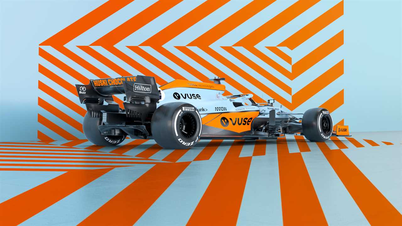 McLaren unveiled the paint job on Sunday night