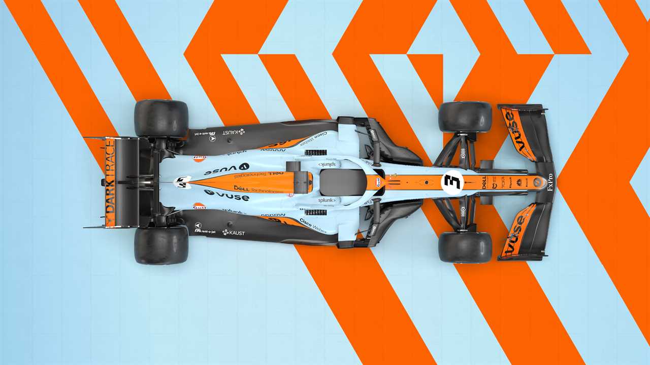 The paintwork is unique for the Monaco Grand Prix