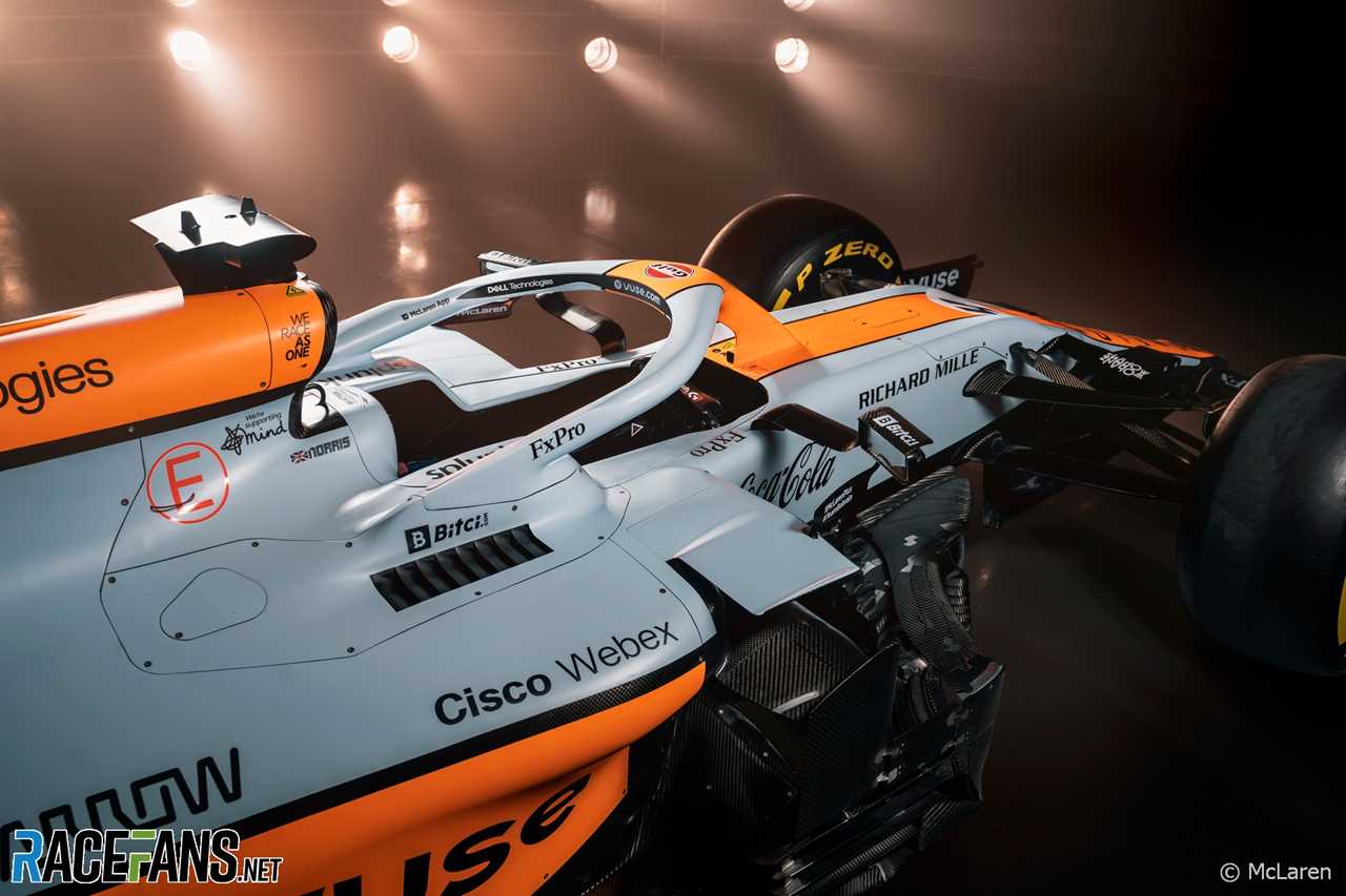 McLaren 2021 Monaco Grand Prix Gulf livery