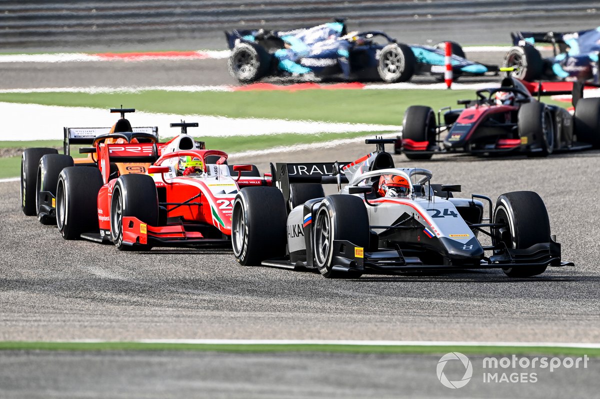 Nikita Mazepin, Hitech Grand Prix and Mick Schumacher, Prema Racing 