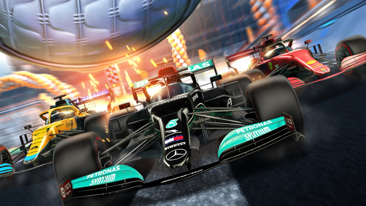 Official Formula 1 decals go to the Rocket League
