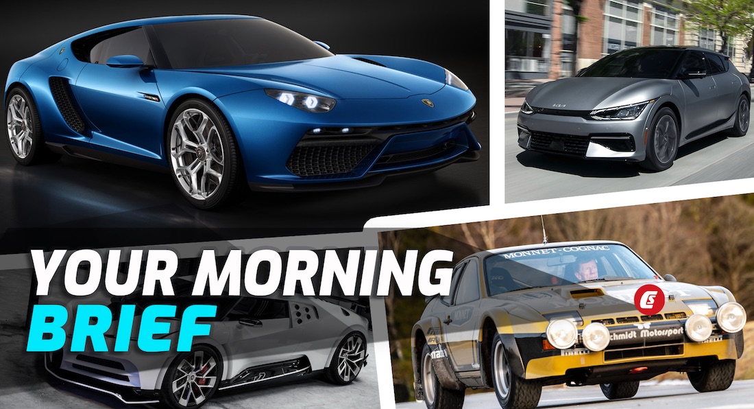 Lamborghinis EV, Kia EV6 In the USA Bugatti Centodieci, McLaren F1 against Mercedes CLK GTR against Porsche GT1: Your Morning Brief